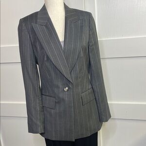 Escada Charcoal Pinstripe Blazer- Sz S/M